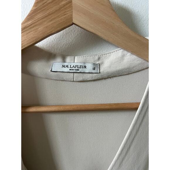 MM. Lafleur Deneuve faux wrap blouse women's size +2 - Picture 4 of 5